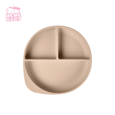 FDA Certified Soft Texture Silicone Food Plate For Toddler