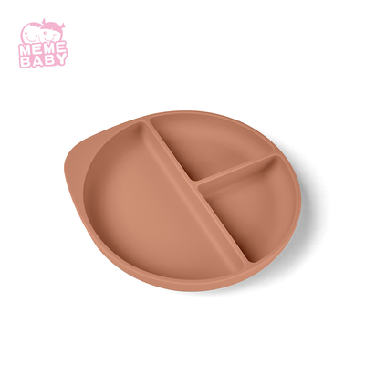 FDA Certified Soft Texture Silicone Food Plate For Toddler