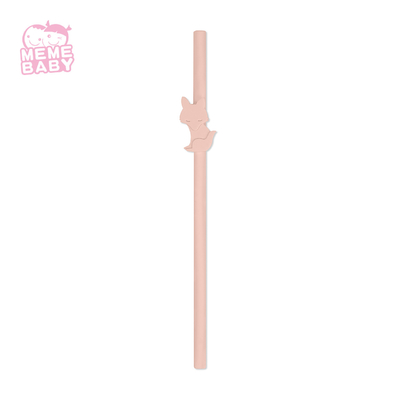 20cm LFGB Silicone Reusable Straw , Reusable Flexible Straws For Baby