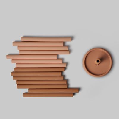 Rust Color Spilt Proof Silicone Straw Cup CPC Certified BPA Free