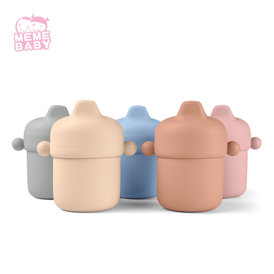 OEM Welcome Leak Proof Portable Silicone Feeding Cup With Lid