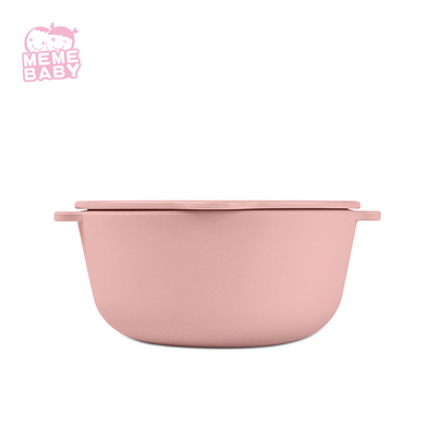Food Warmer Silicone Weaning Bowl Multiple Color Choices With Lid Handle