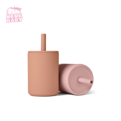 Lightweight Removable Lid Silicone Baby Cup Stain Resistant