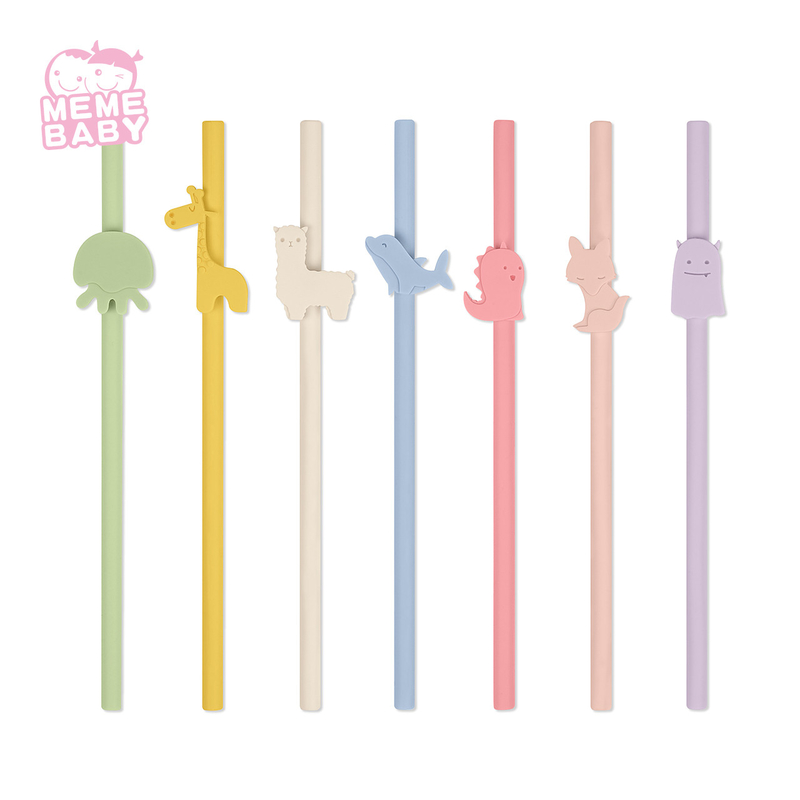 Dishwasher Safe Silicone Reusable Straw Collapsible Customized Designs
