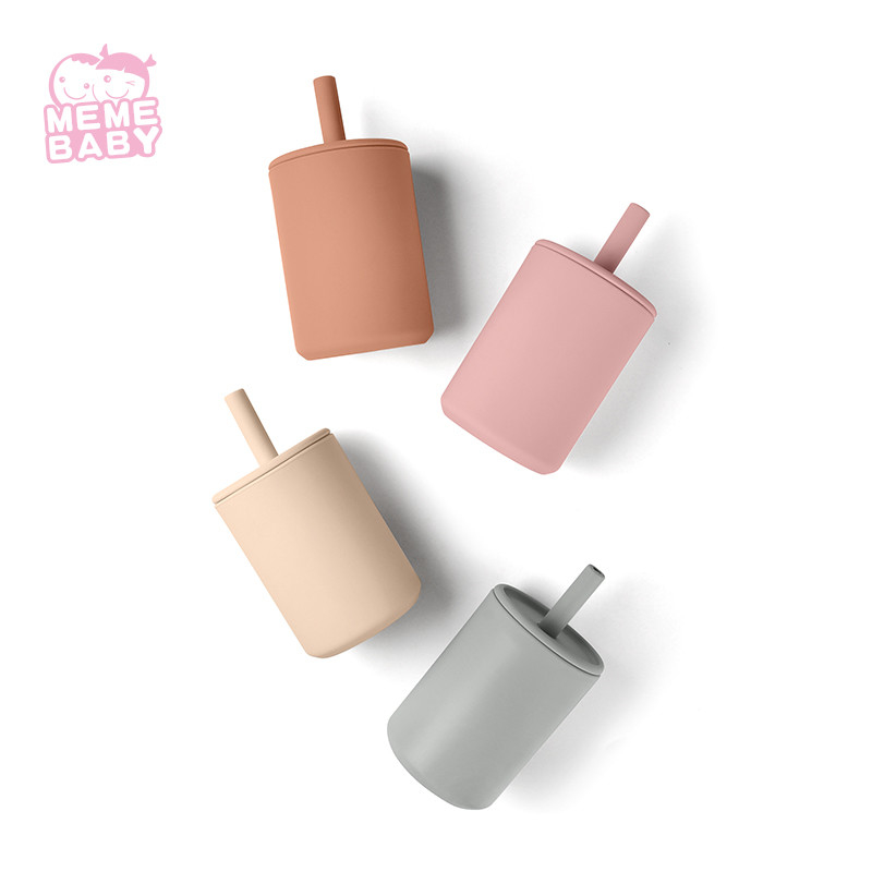 Food Grade No Spill Toddler Silicone Cup Sustainable Easy To Clean